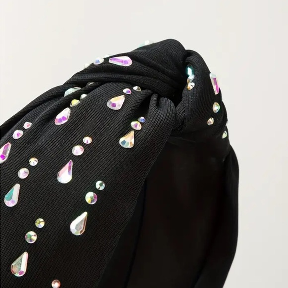 Elegant rhinestone  twisted knit headbands assorted colors - Picture 2 of 10